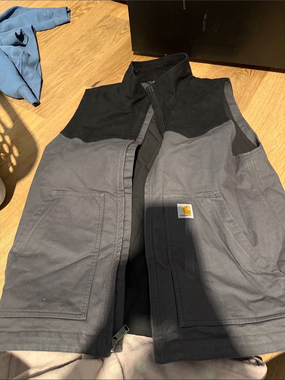 Carhartt Two-Tone Gray and Black Men's Work Vest